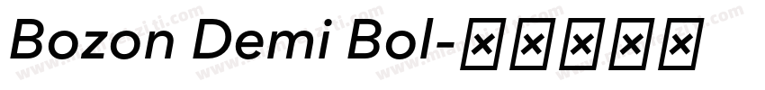 Bozon Demi Bol字体转换